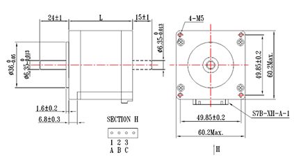 1.2° 60H三相混合式步进电机-1